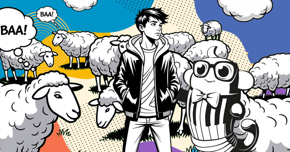 Shepherd on the Hillside