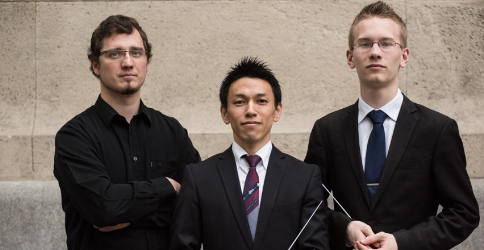 Conducting Exam -  Paul Marsovszky (BA I), Zsolt Tassonyi (MA I), Haraguchi Shóji (MA I.)